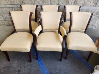 Baker The Barbara Barry Collection Beige Dining Chairs Set Of 6