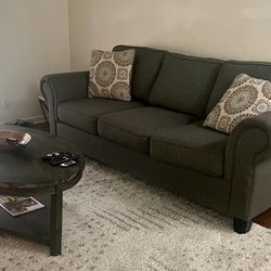 Selling Beautiful Sofa + Coffee Table + Bart Stools Set of 2