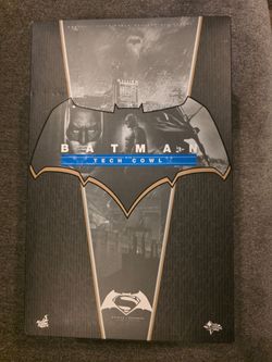 Custom Hot Toys MMS342 BVS Batman Special Edition w/ Tech Cowl & Custom Head Sculpt!!!