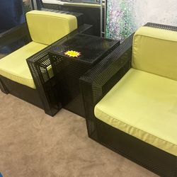 Metal Black Outdoor Set