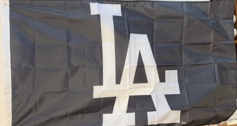 Dodgers in black 3x5 flag