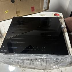 COVERCOOK Induction Cooktop 4 Booster Burners Electric Cooktop, 23 inch Bulit