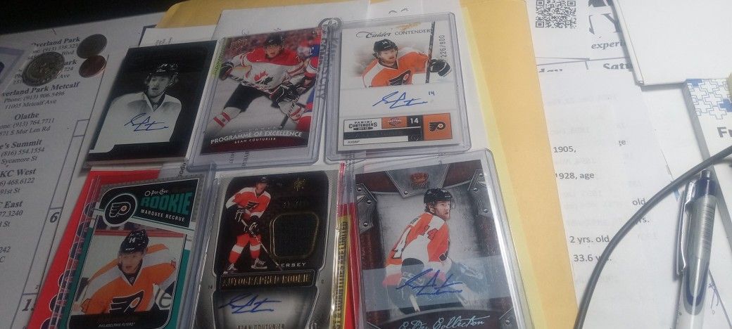 SEAN COUTURIER HOCKEY CARDS