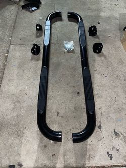 LA Zona Auto Parts 2002 To 2008 Dodge Ram Extended Quad Cab Nerf Bar Running Boards Estribos Side Step Black Negro