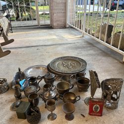 Vintage Objetos Antiguos De Latón