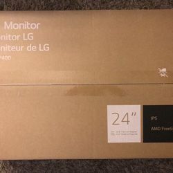 LG 24LM400 24" FHD 3-Side Borderless IPS 100Hz Monitor with FreeSync™