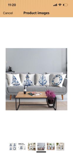 COSTAL BEACH PILLOW COVERS 18x18