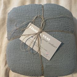 36 Ft Dusty Blue Cheesecloth Table Runner Brand New