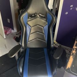 Blue Reclining Gaming Chair