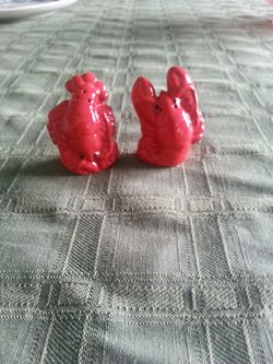 Lobster salt and pepper shaker set