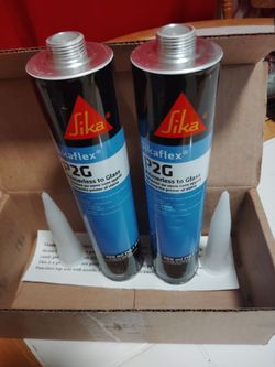 Auto Glass Urethane Adhesive  Primerless to Glass 2 Tubes Sika P2G