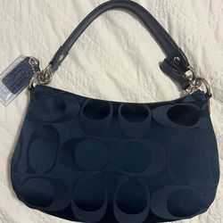 Coach Blue Poppy Small Handbag