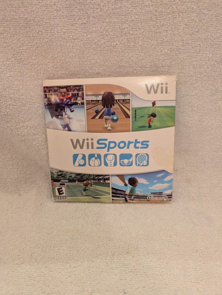 Nintendo Wii Sports Game Case And Manual