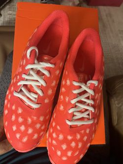 Women’s NIKE Orange Cheetah Print Nike FREE Size 8 Excellent Condition $40