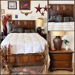 Queen bed + Nightstand