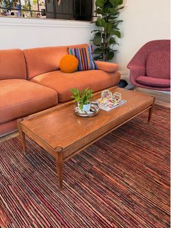 Gorgeous Vintage Mid-Century Modern Solid Wood Coffee Table