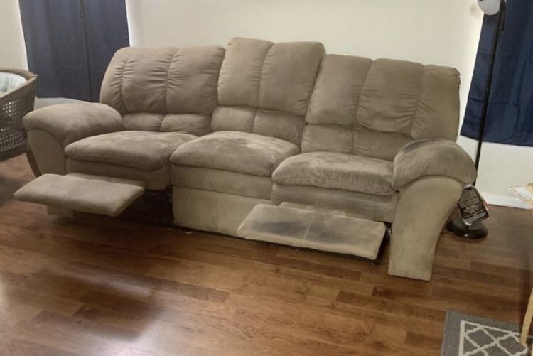 Ashley furniture dual recliner couch