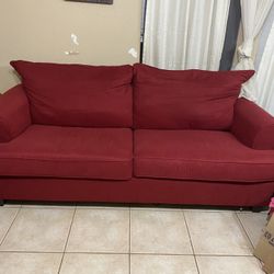 Red Sofá Bed Full Size 