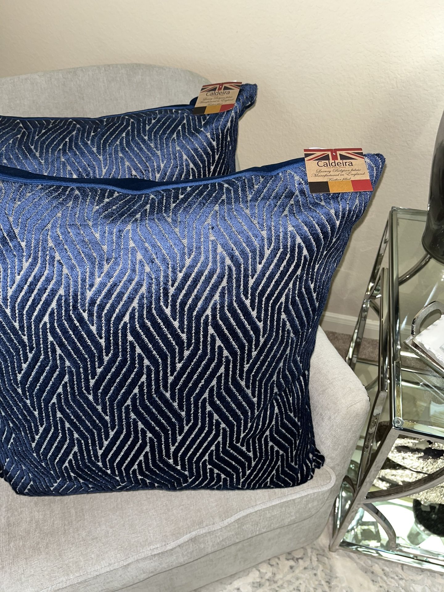 2NWT CALDEIRA MADE IN UK DECORATIVE PILLOWS for Sale in Mesquite, TX