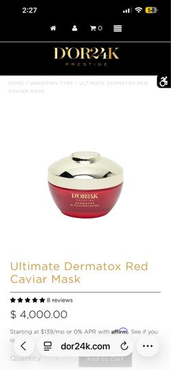 D'OR 24K Dermatox Bio Thermal Red Caviar MASK