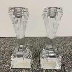 Mikasa Crystal Candle Holders
