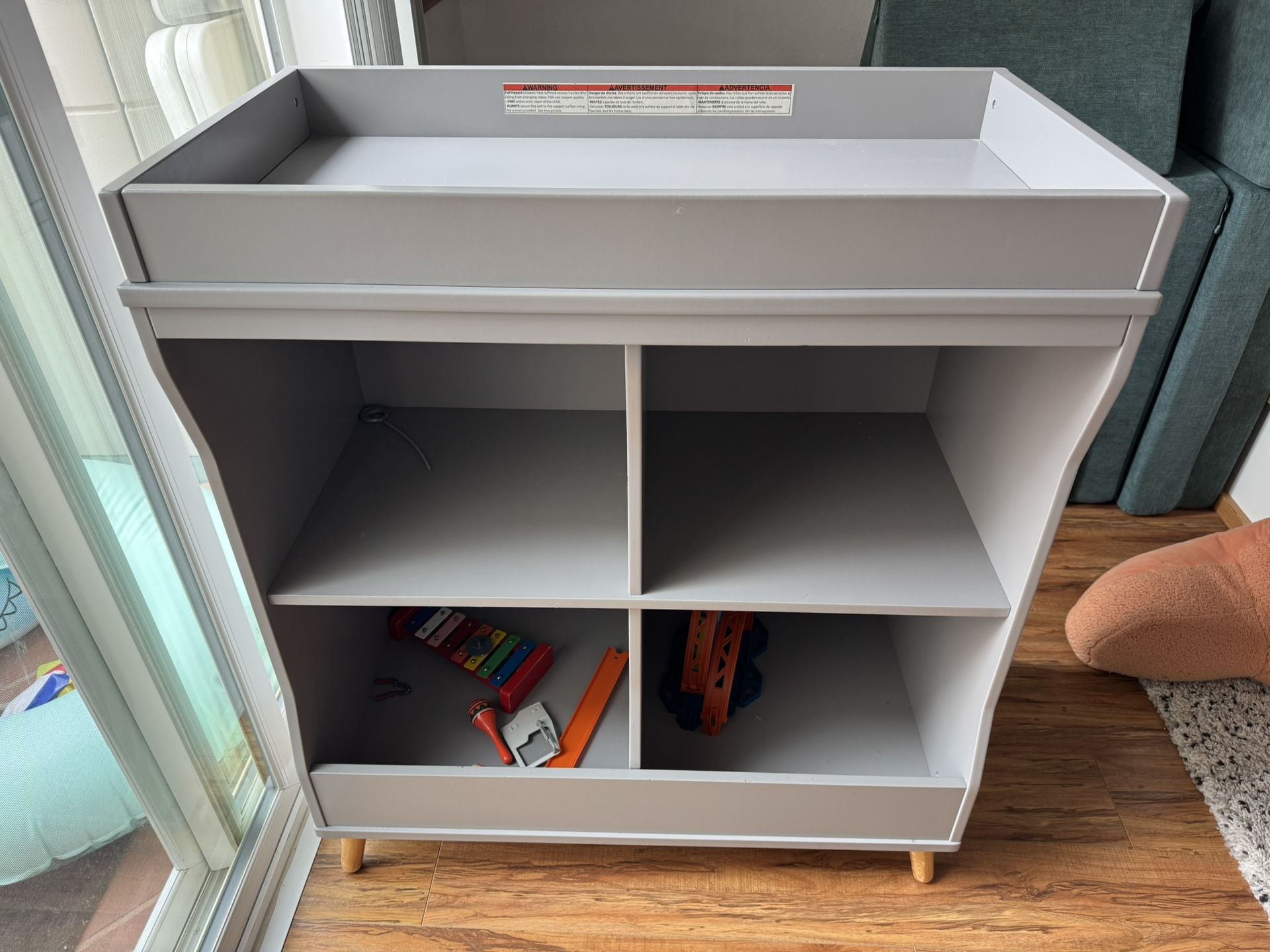 Delta Baby Changing Table & Bookcase Toy Storage