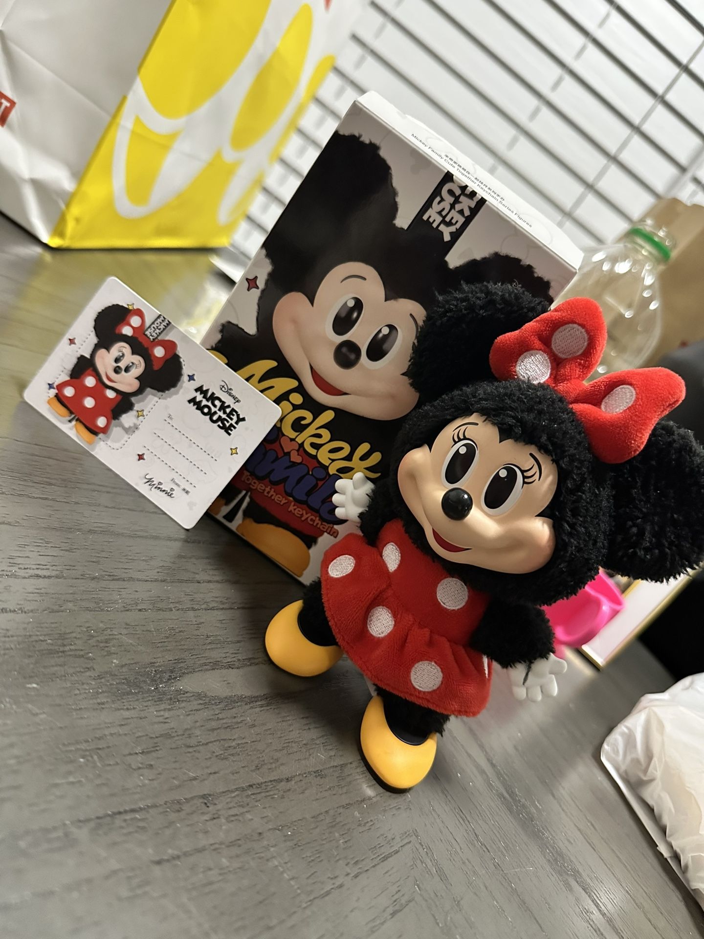 Mickey Family Keychain Plushie Minnie Mouse