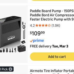 Universal Inflator Strauto Rechargeable 120PSI 