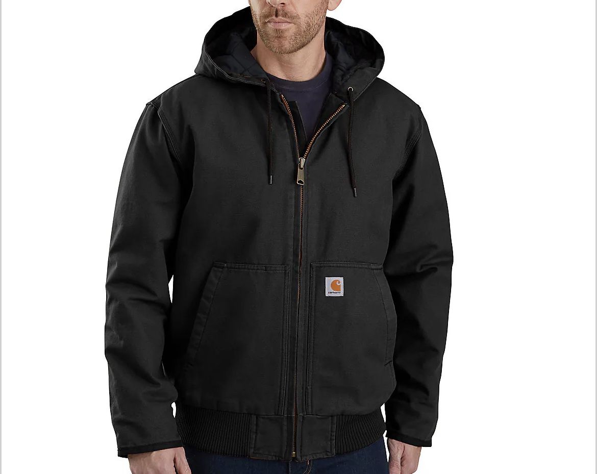 Carhartt Men’s Insulated Active Jacket Black Size Large