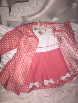 2 piece coat and dress 12 months