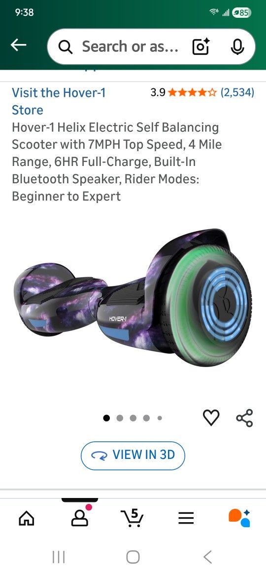 Hover-1 Helix Hoverboard Scooter