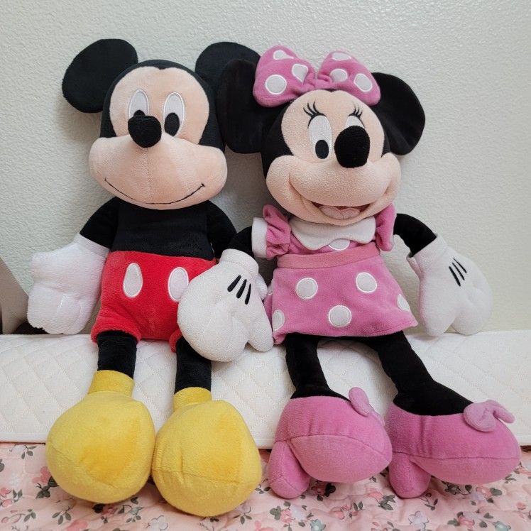 Mickey And Minnie 19 Inch Stuffed Animals