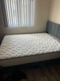 Queen Mattress and Bed Frame