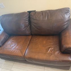 Leather Couches Set