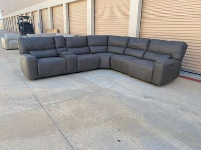 New_Open Box_Costco Sweeney 6-piece Power Reclining Sectional with Power Headrests_60% Off
