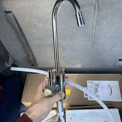 Instant Hot Water Heater & Chrome Faucet