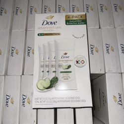 Dove Cucumber/Cactus Water 5 in 1 Deodorant 4 Pack 
