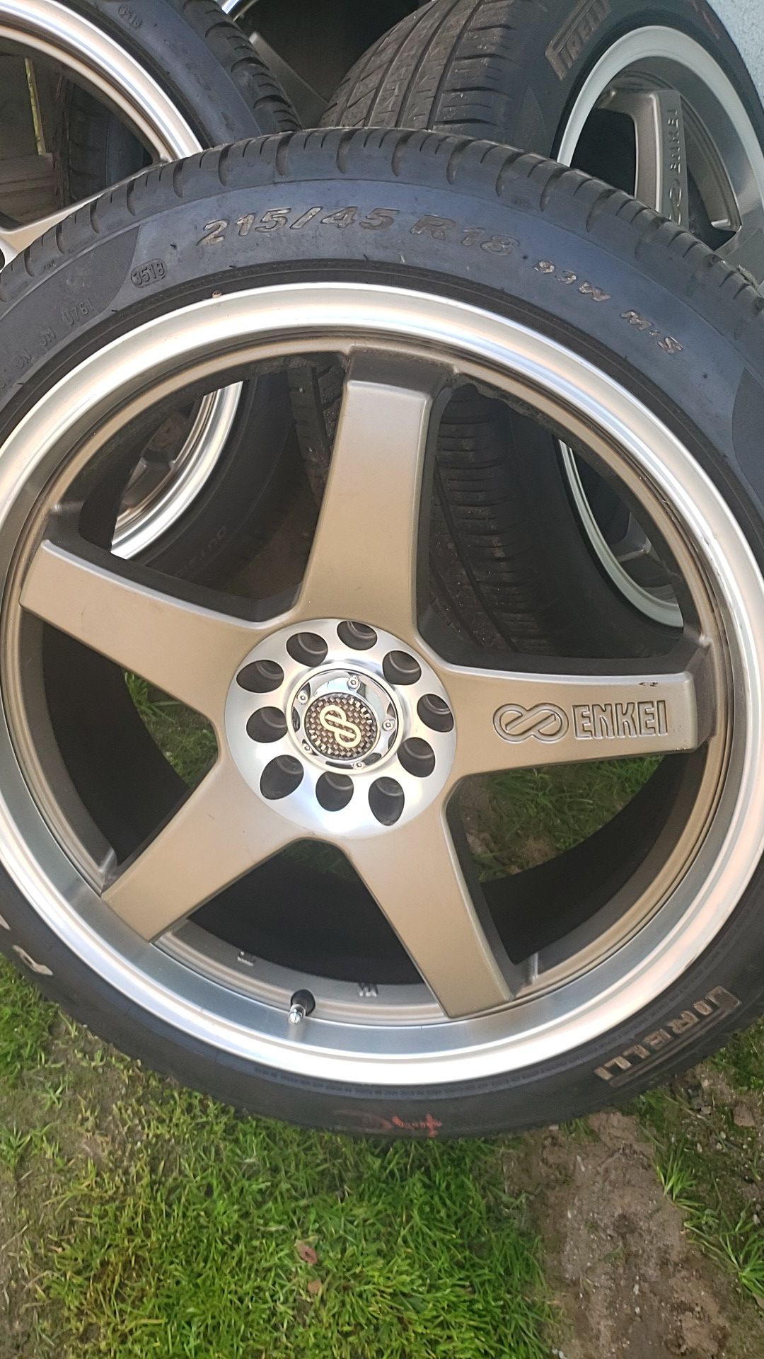 ENKEI 18 inch rims with tires.