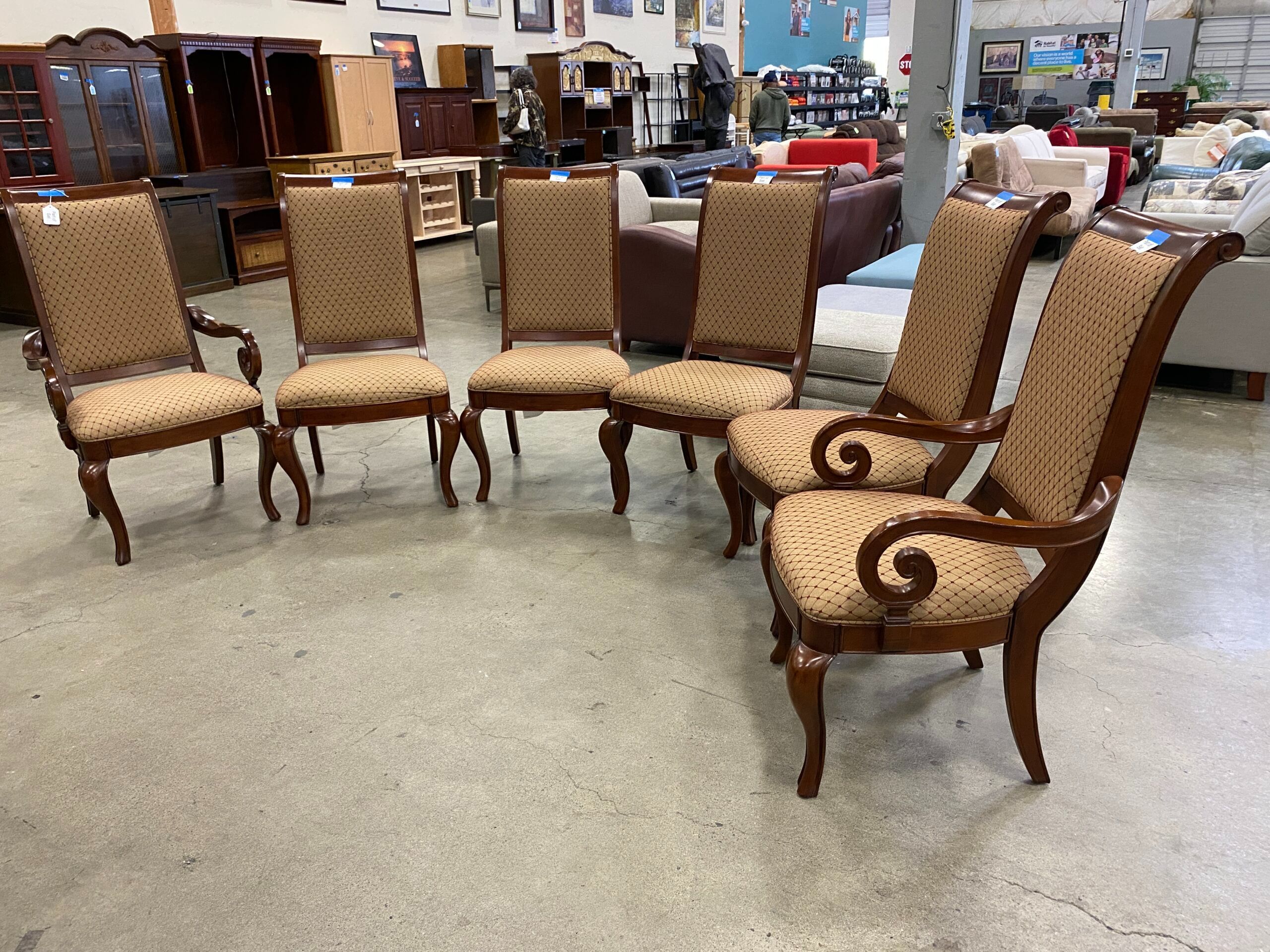 PENNSYLVANIA HOUSE Vintage Dark Cherry Dining Chairs (Set of 6)