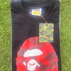 Bape shirt Black and Red camo
