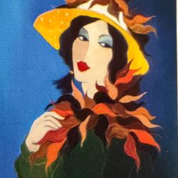 Itzchak Tarkay, Daloris #3   32 3/4 X 26 Lithograph 