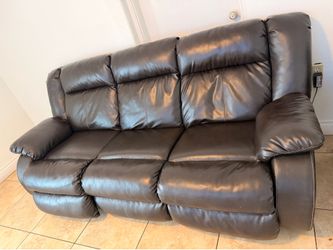 Couch reclinable leather