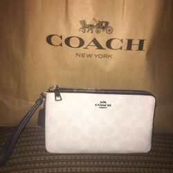 New Coach double zip wallet!! With tags