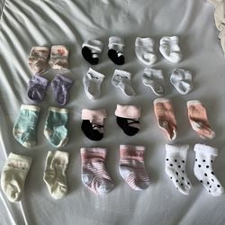 18 Baby Girl Sock