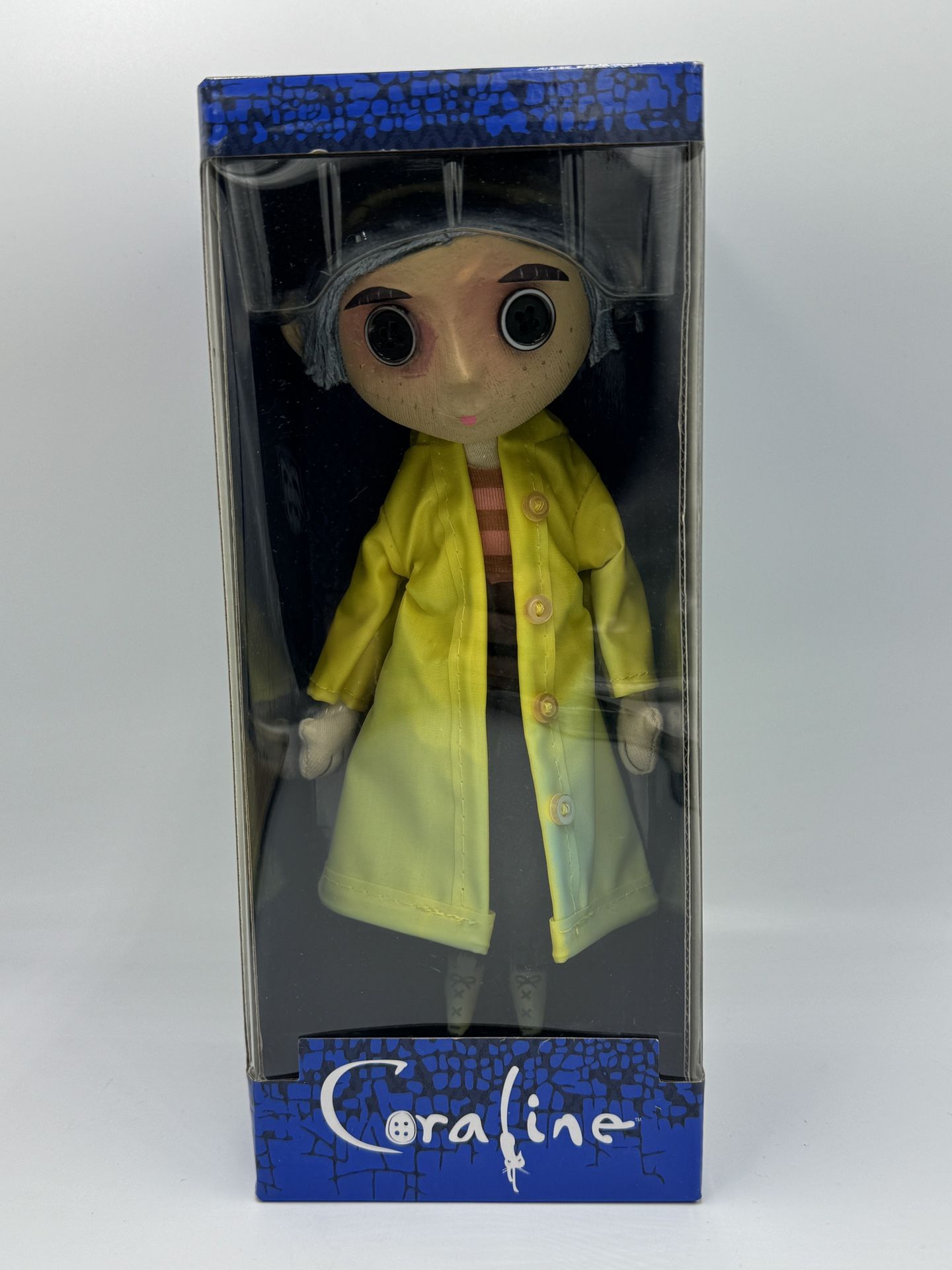 NECA Laika Coraline 9" Doll Figure Yellow Raincoat