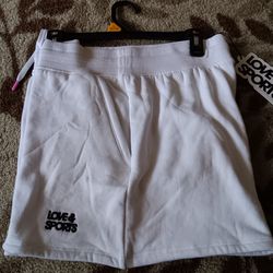 Fleece Shorts. New Blk Or White.  $4 Each