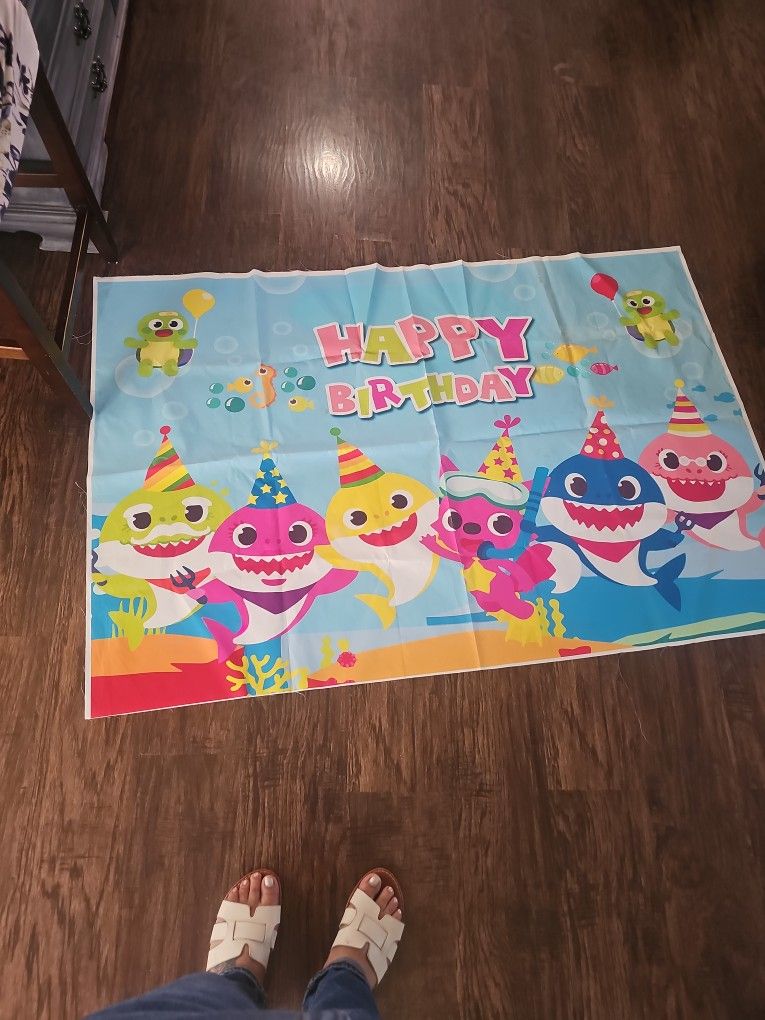 Baby Shark Backdrop
