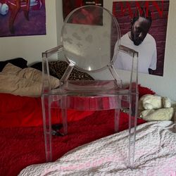 Ghost Chair Mid Century Clear Vanity Seating