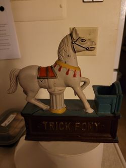 Vintage Horse Coin Bank 
