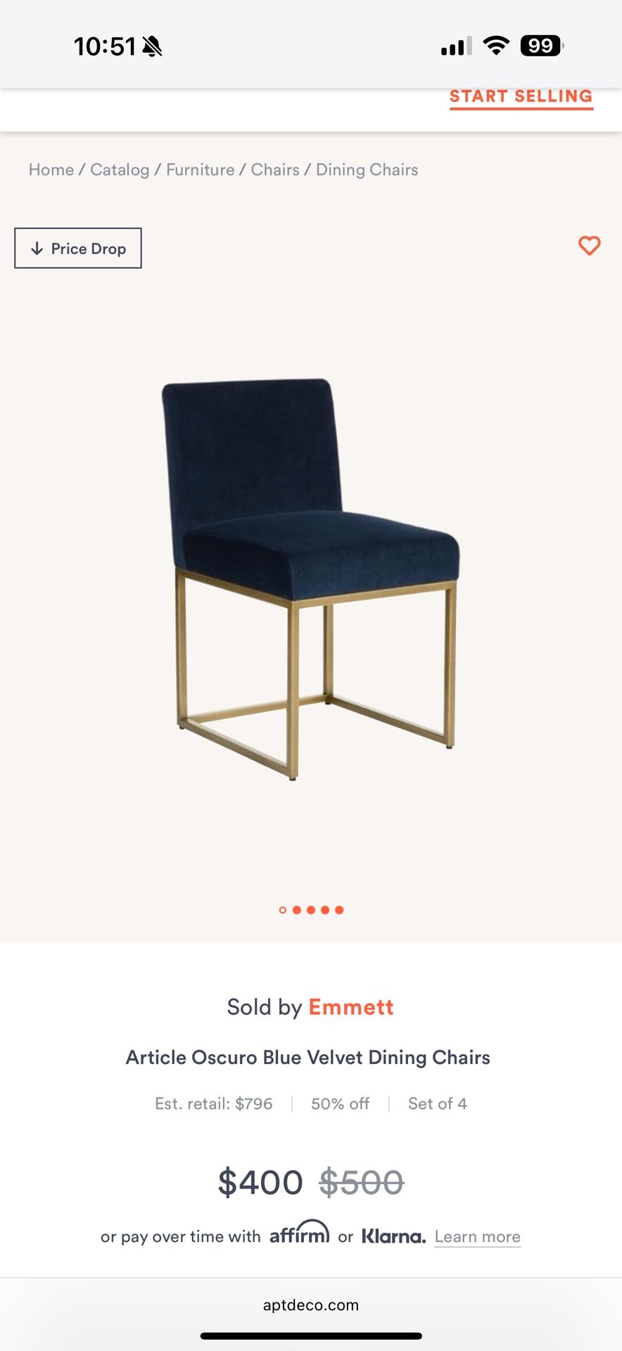Oscuro Dining Table With Chairs